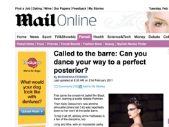 daily mail online barre workout addict