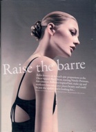 grazia black swan ballet chic barrework