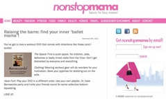 nonstopmama website encourages me time